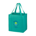 Heavy Duty Non-Woven Grocery Bag w/Insert (12"x8"x13") - Screen Print